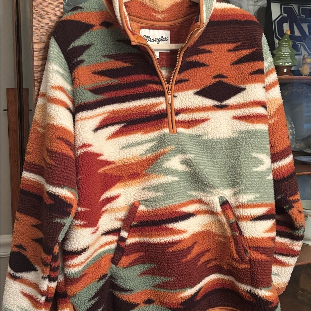 Wrangler Women’s 's Southwestern Zip-Up Fleece